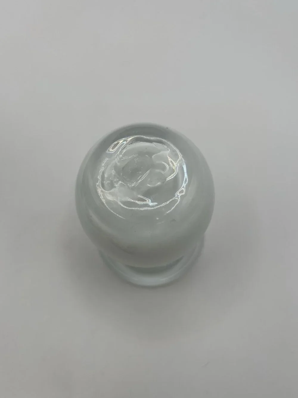 Bud Vase Mid-Century Modern Mushroom White Glass Mini Small Christmas Gift MCM